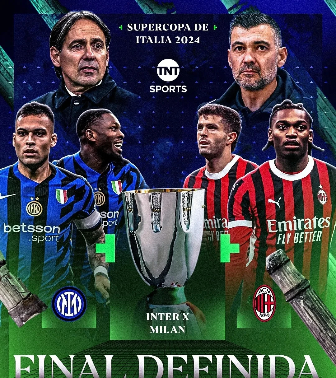 国际米兰赢得对阵AC米兰的激烈战斗